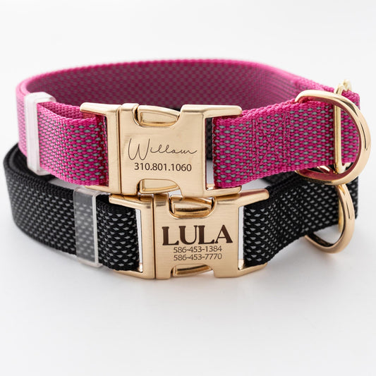 Custom Engraved Reflective Nylon Dog Collar