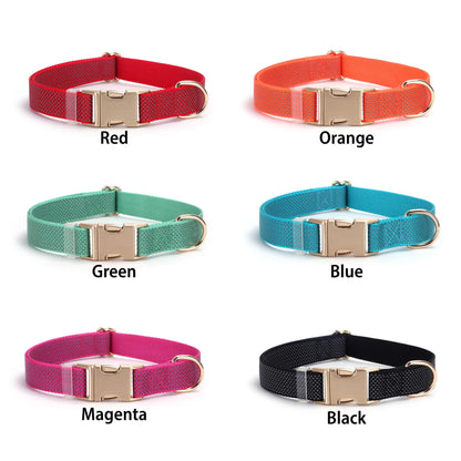 Custom Engraved Reflective Nylon Dog Collar