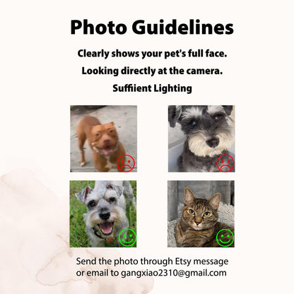 Custom Pet Portrait Jigsaw Puzzle – Personalized Dog & Cat Memorial Gifts, 200 Pieces (9.8x13.8 Inches)