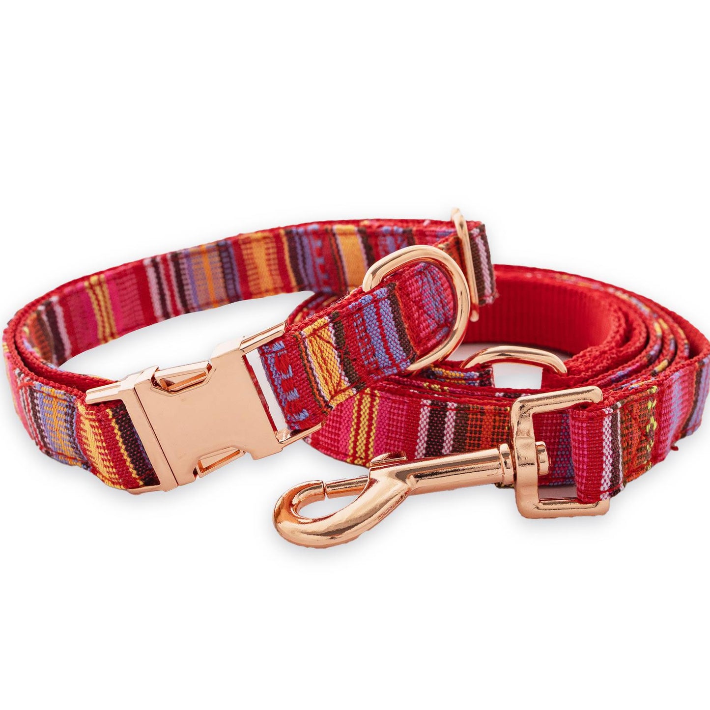 Tribal Pattern Dog Collar - Custom Engraved Name Adjustable Puppy Gift