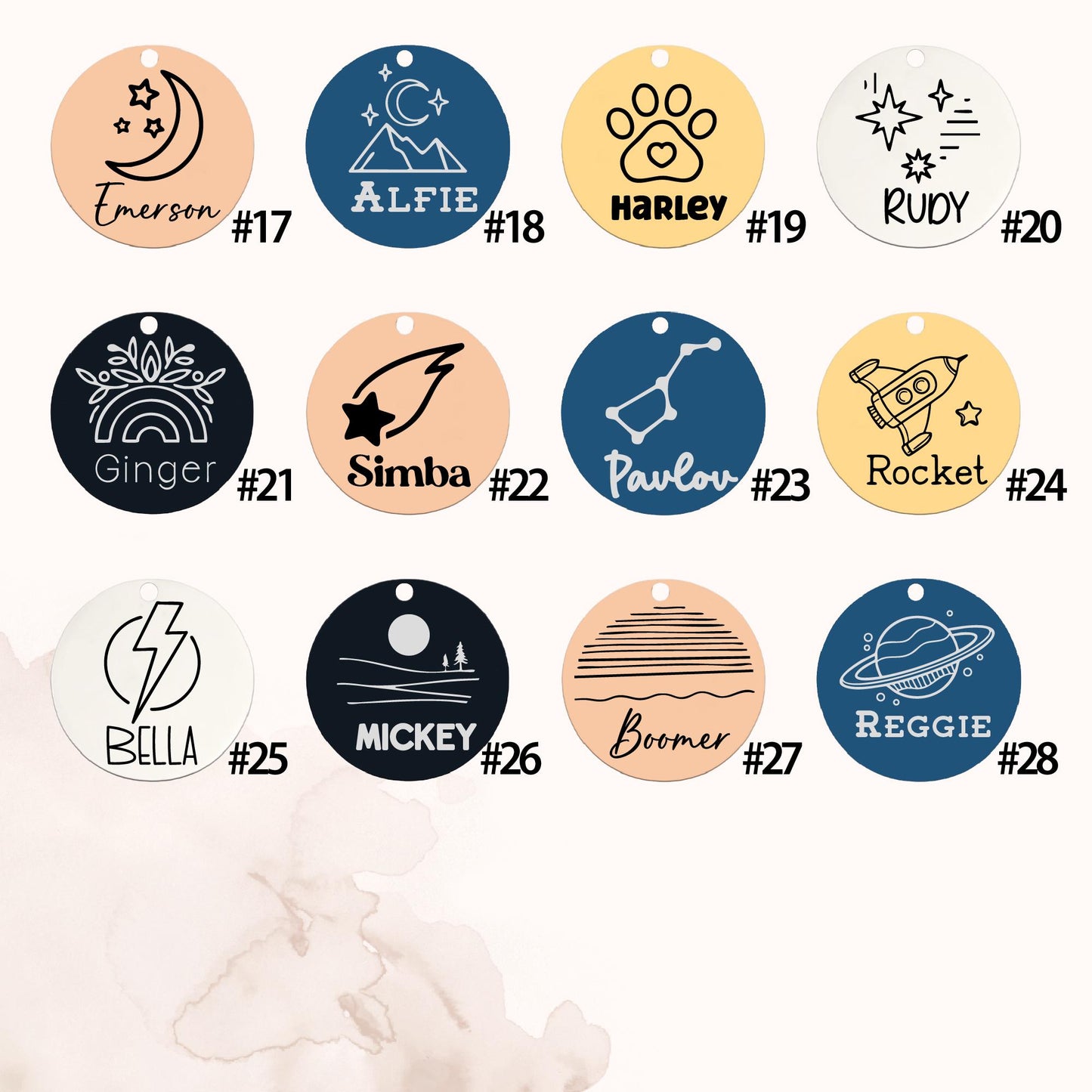 Personalized Pet ID Tag: Engraved Dog Name, Silent Design