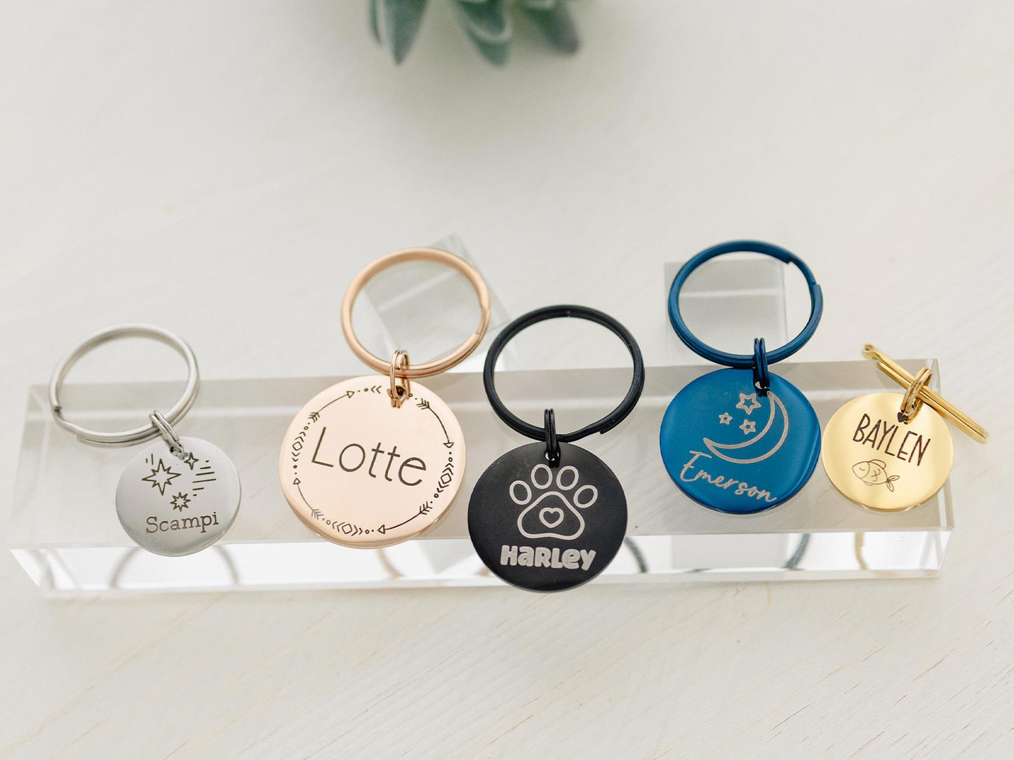 Personalized Pet ID Tag: Engraved Dog Name, Silent Design
