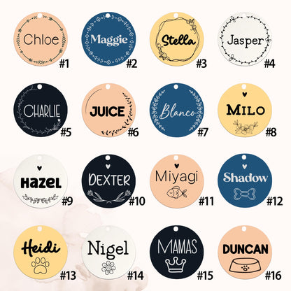 Personalized Pet ID Tag: Engraved Dog Name, Silent Design