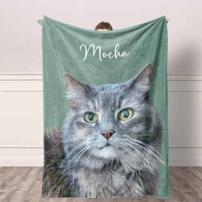 Custom Pet Photo Blanket – Personalized Gift for Pet Lovers