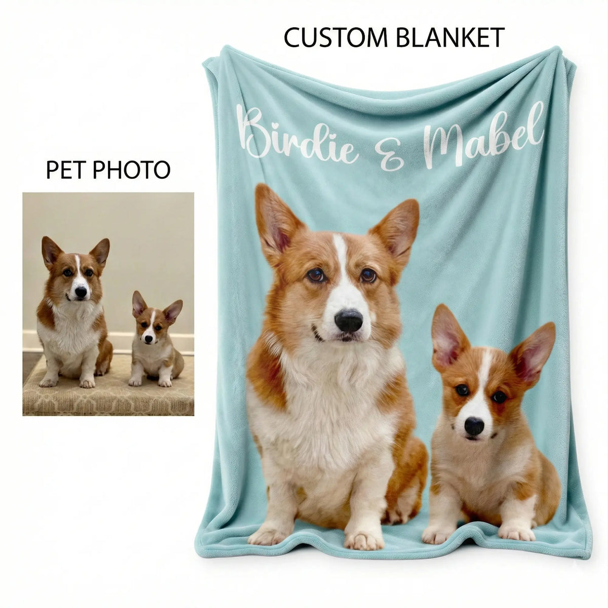 Custom Pet Photo Blanket – PawsomeGifts