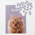 Custom Pet Portrait Jigsaw Puzzle – Personalized Dog & Cat Memorial Gifts, 200 Pieces (9.8x13.8 Inches)