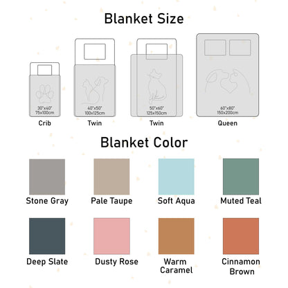 Custom Pet Photo Blanket – Personalized Gift for Pet Lovers