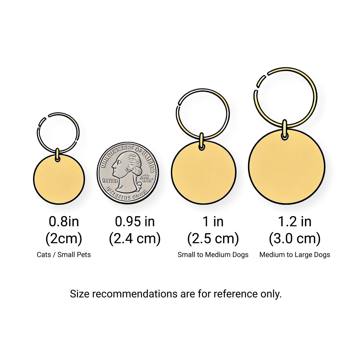 Personalized Pet ID Tag: Engraved Dog Name, Silent Design